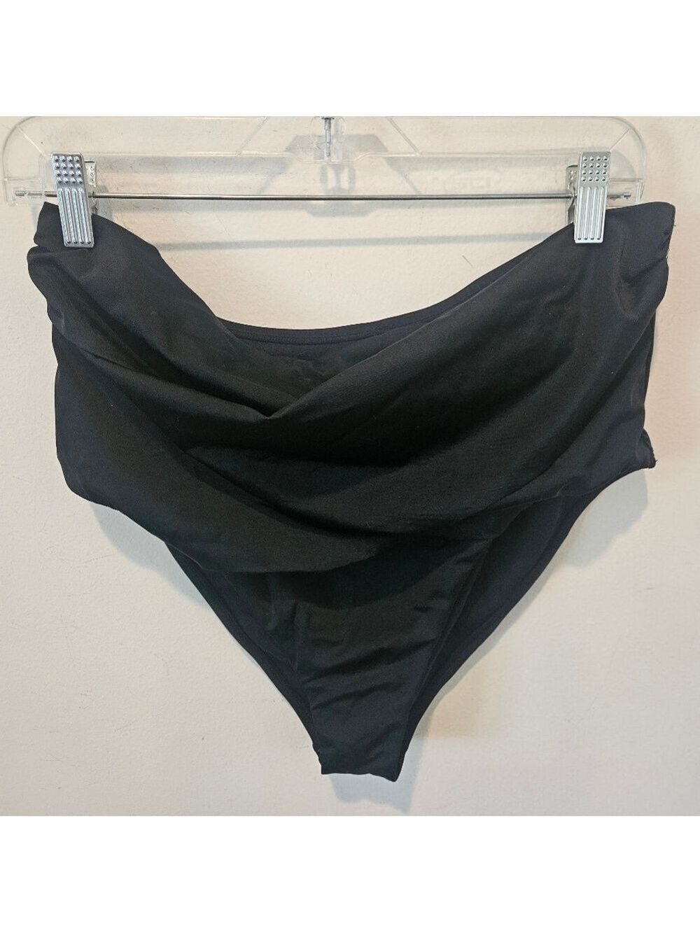 Swimsuits For A Women's Black Bikini Bottoms, Criss-Cross Front, 18